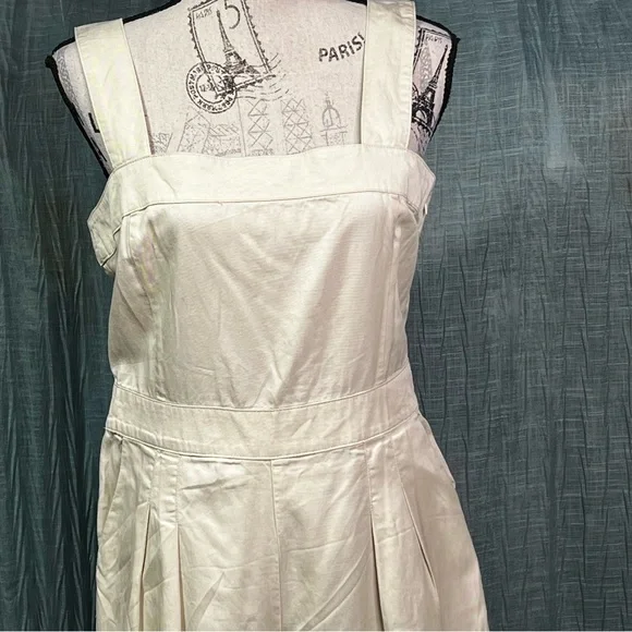 Cache Cream Square-Neck Cropped Jumpsuit - Picture 3 of 7